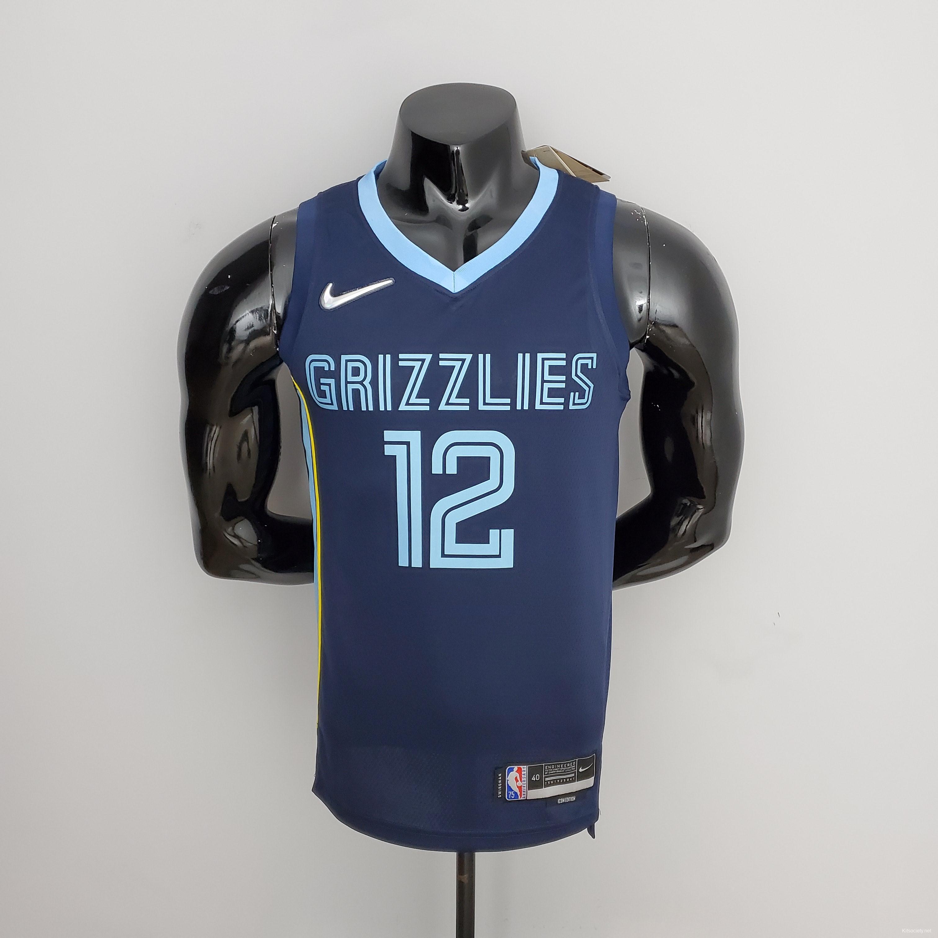 memphis grizzlies blue jersey