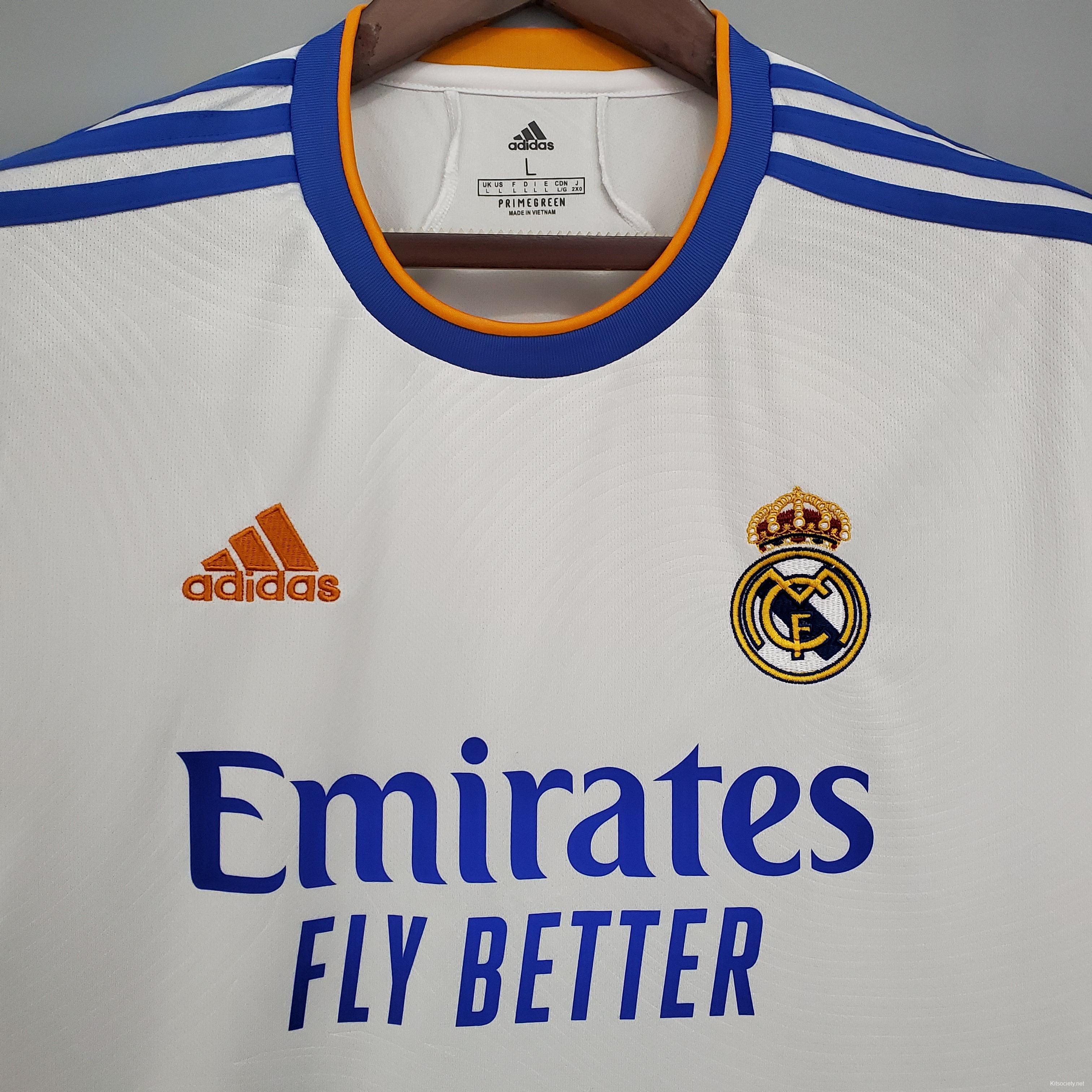 21/22 Real Madrid home Soccer Jersey - Kitsociety