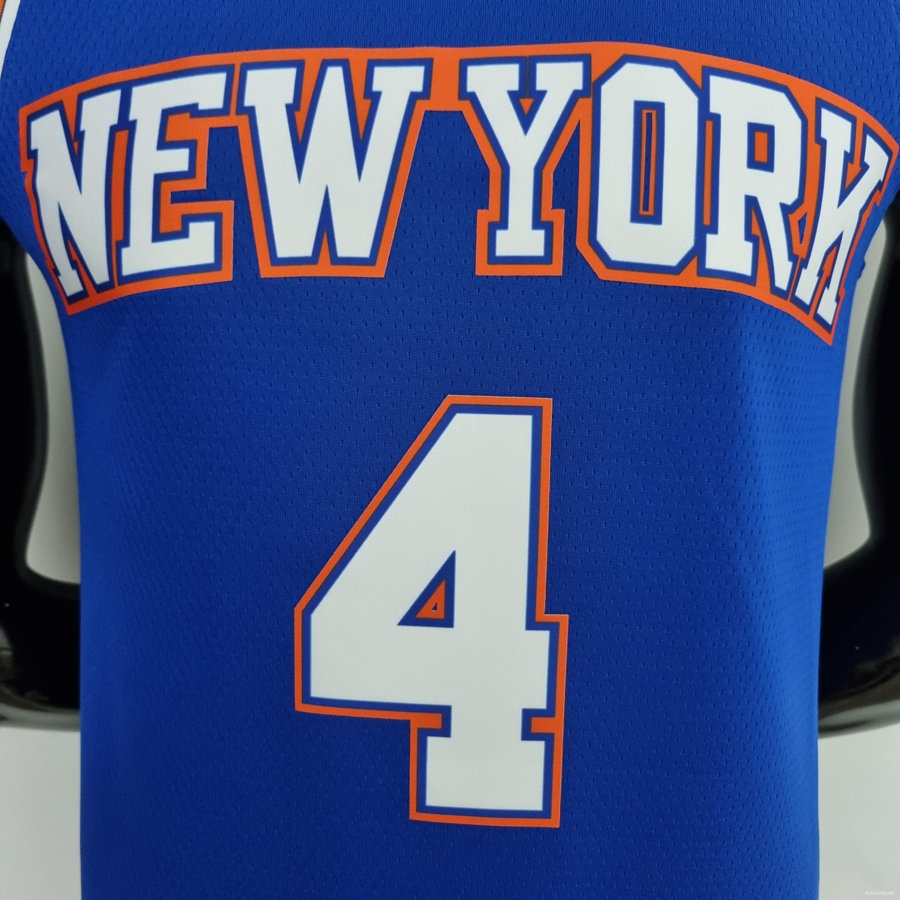 75th Anniversary Ross #4 New York Knicks Jordan Limited Blue NBA