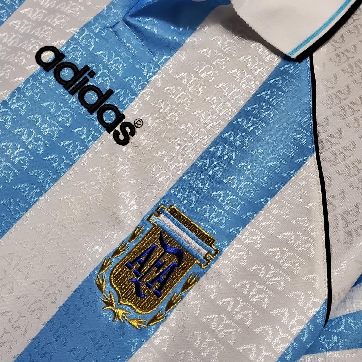 Retro 1996 Argentina Home Jersey - Kitsociety