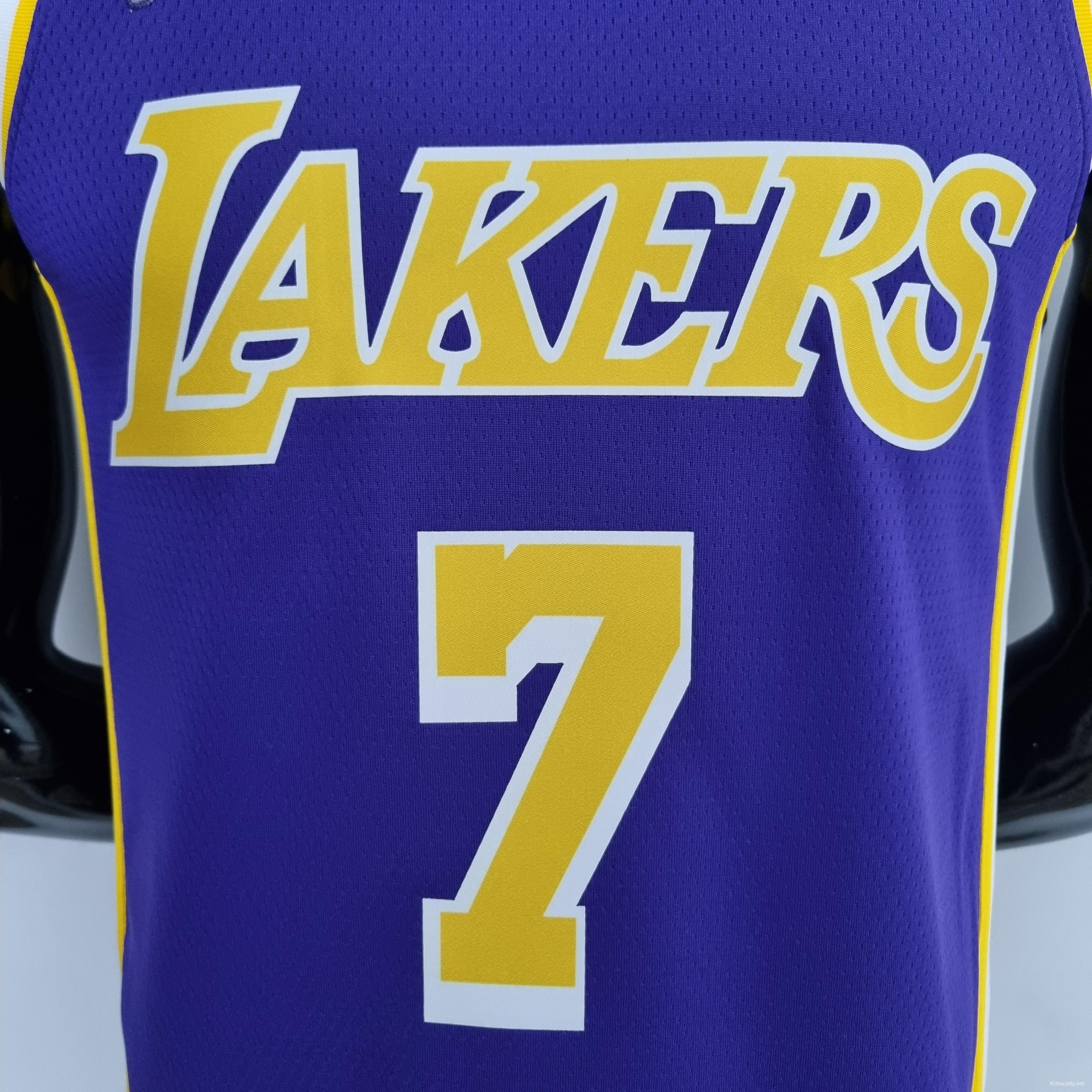 75th Anniversary Anthony #7 Los Angeles Lakers Jordan Purple NBA