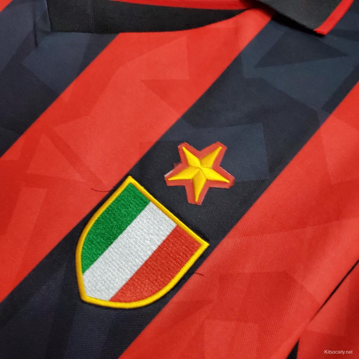 retro ac milan shirt