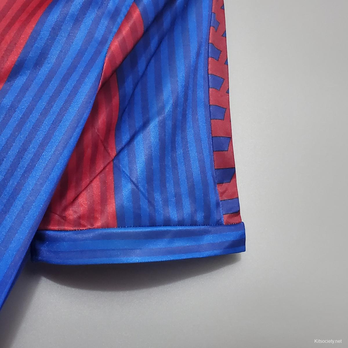 Retro 92/95 Barcelona Home Soccer Jersey - Kitsociety