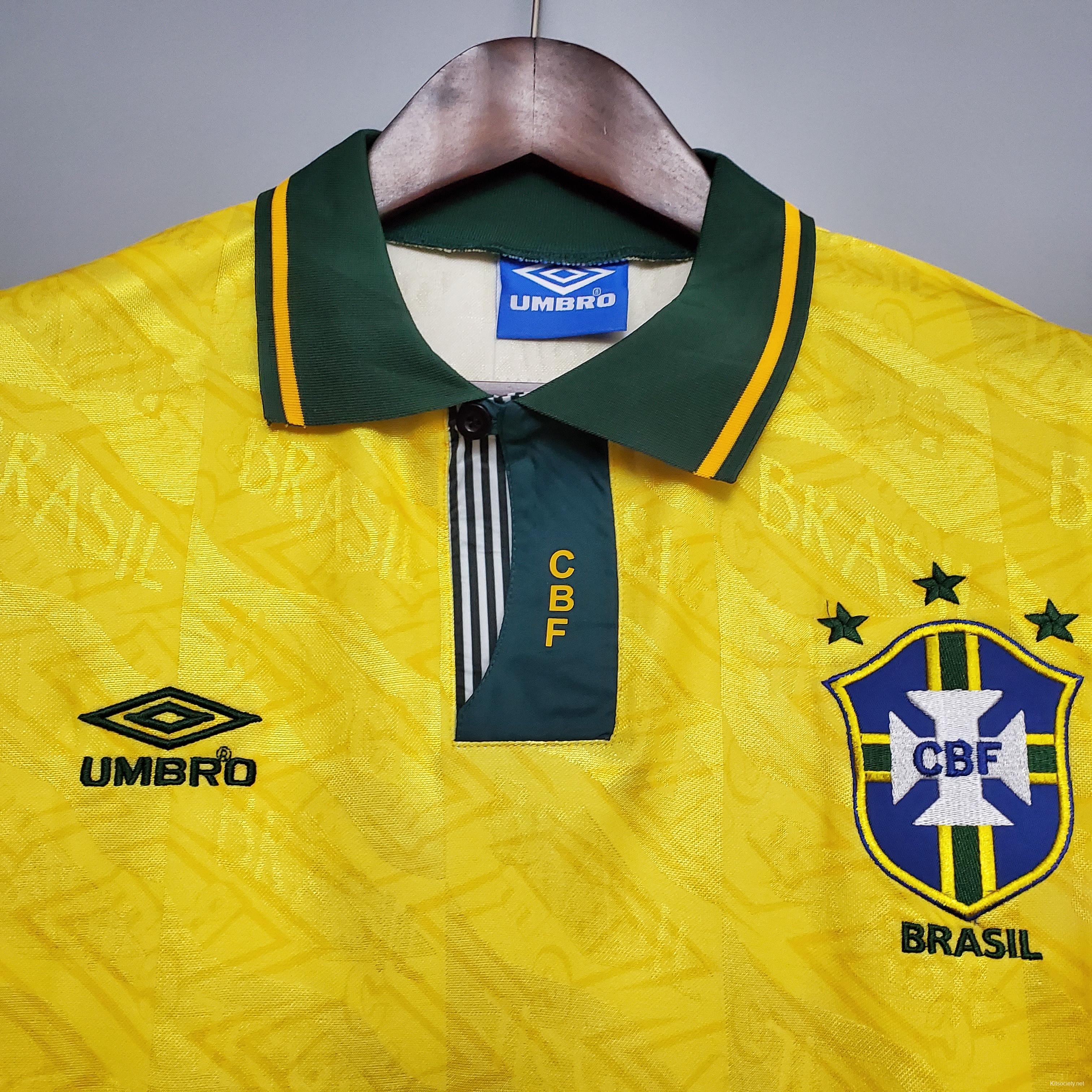 Brazil Home Jersey 1993 1994 Retro, Men S