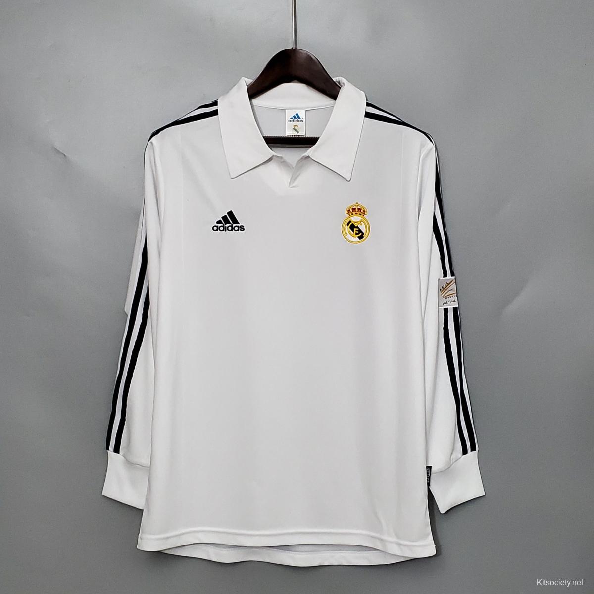 Retro 10-11 Real Madrid Away Black Long Sleeve Soccer Jersey - Kitsociety