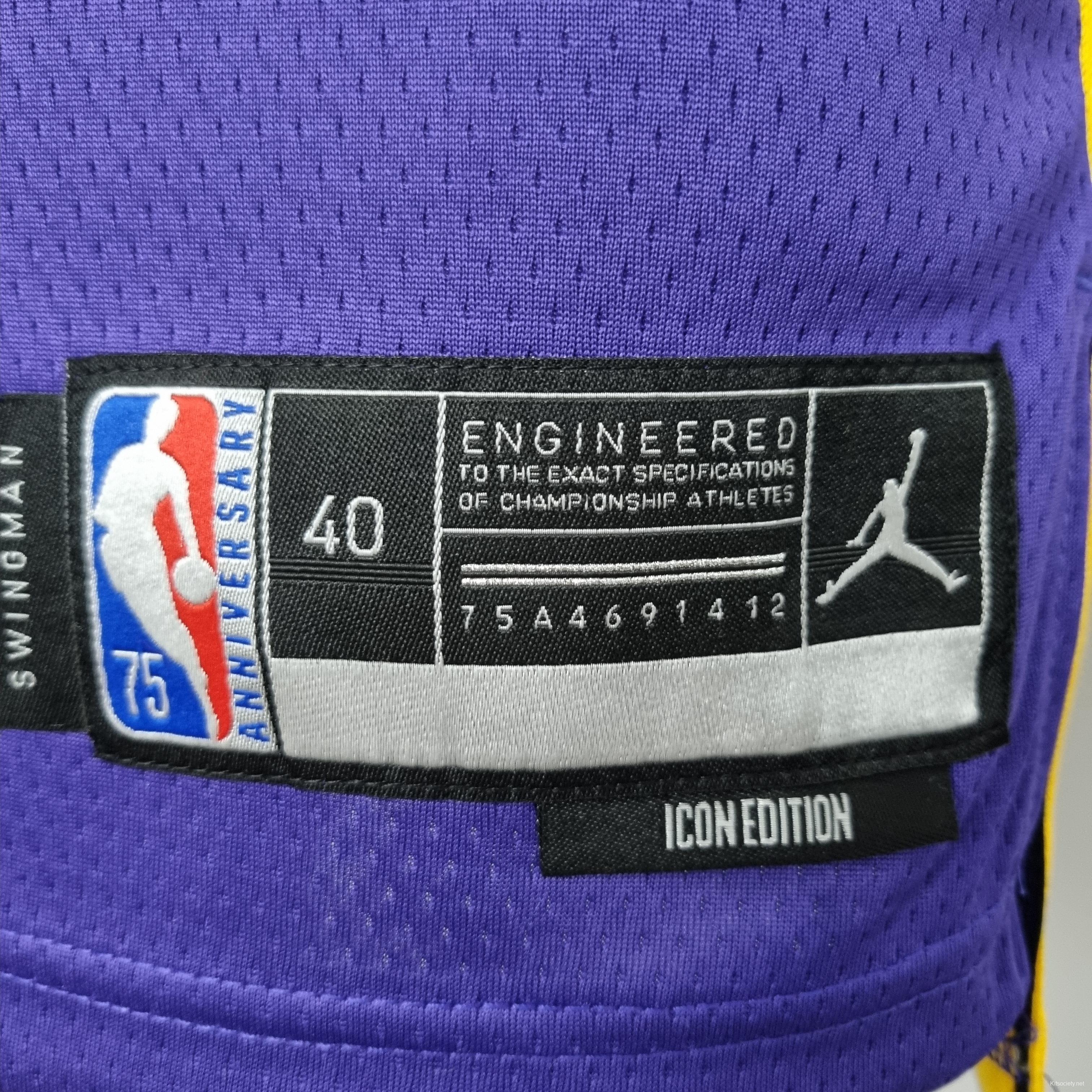 2023 NBA Lakers STATEMENT BASEBALL Purple Jersey - Kitsociety