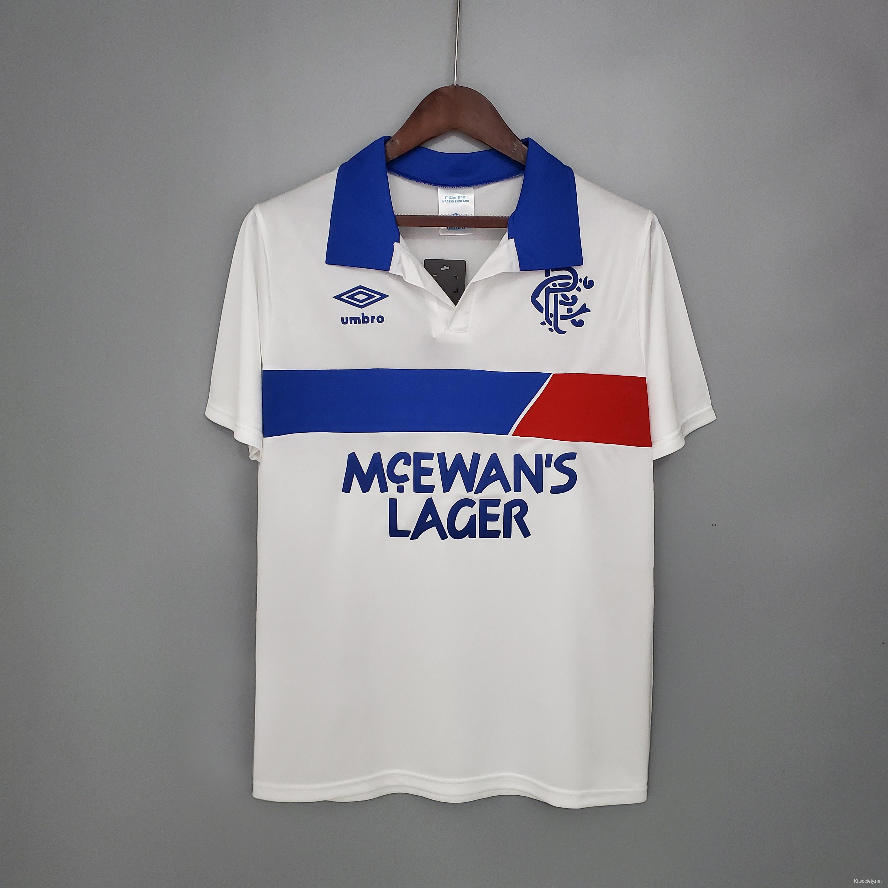 Classic Football Shirts  1987 Glasgow Rangers Vintage Old Soccer Jerseys
