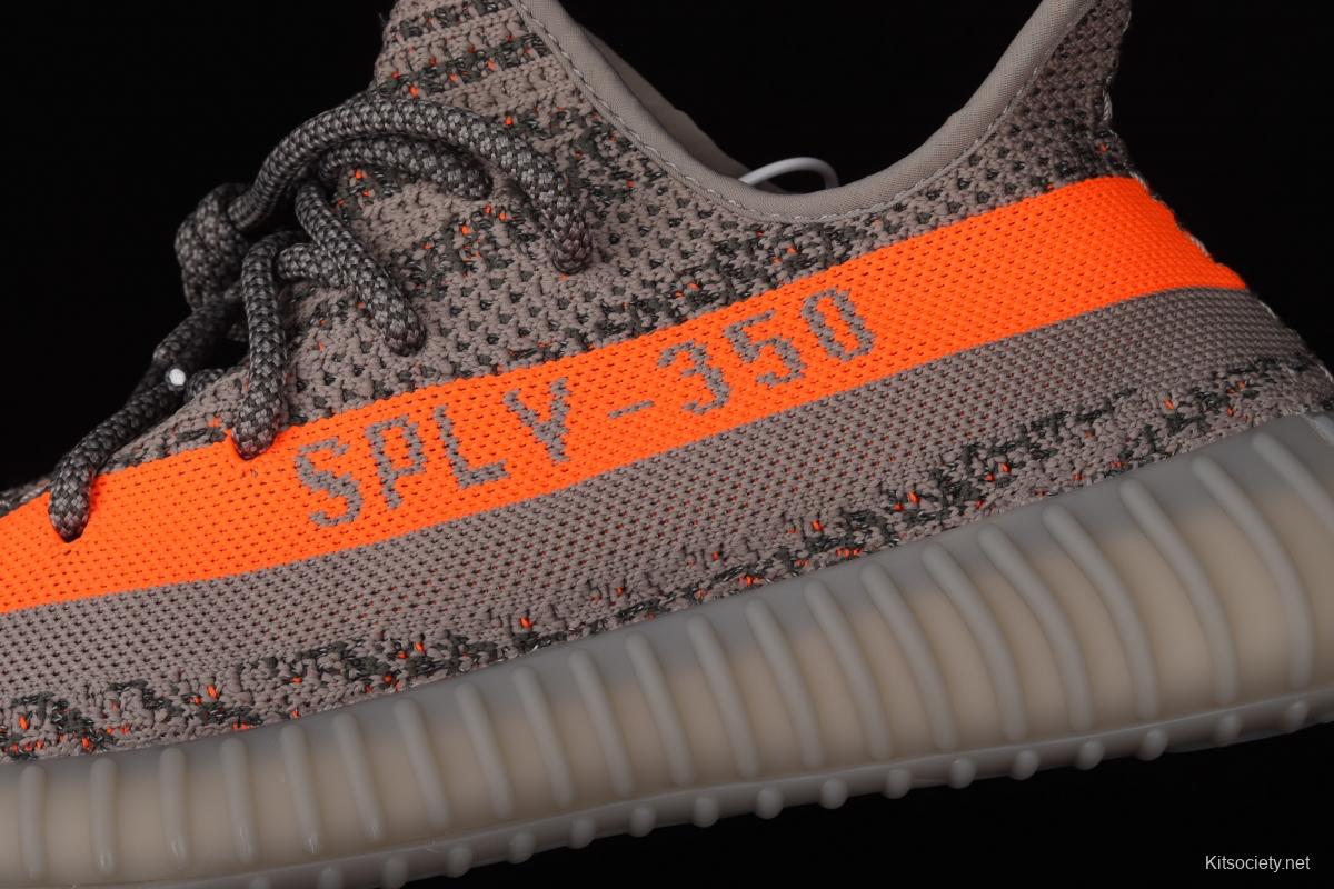 Adidas Yeezy 350 Boost V2 GW1229 Darth Coconut 350 second generation gray  orange star - Kitsociety