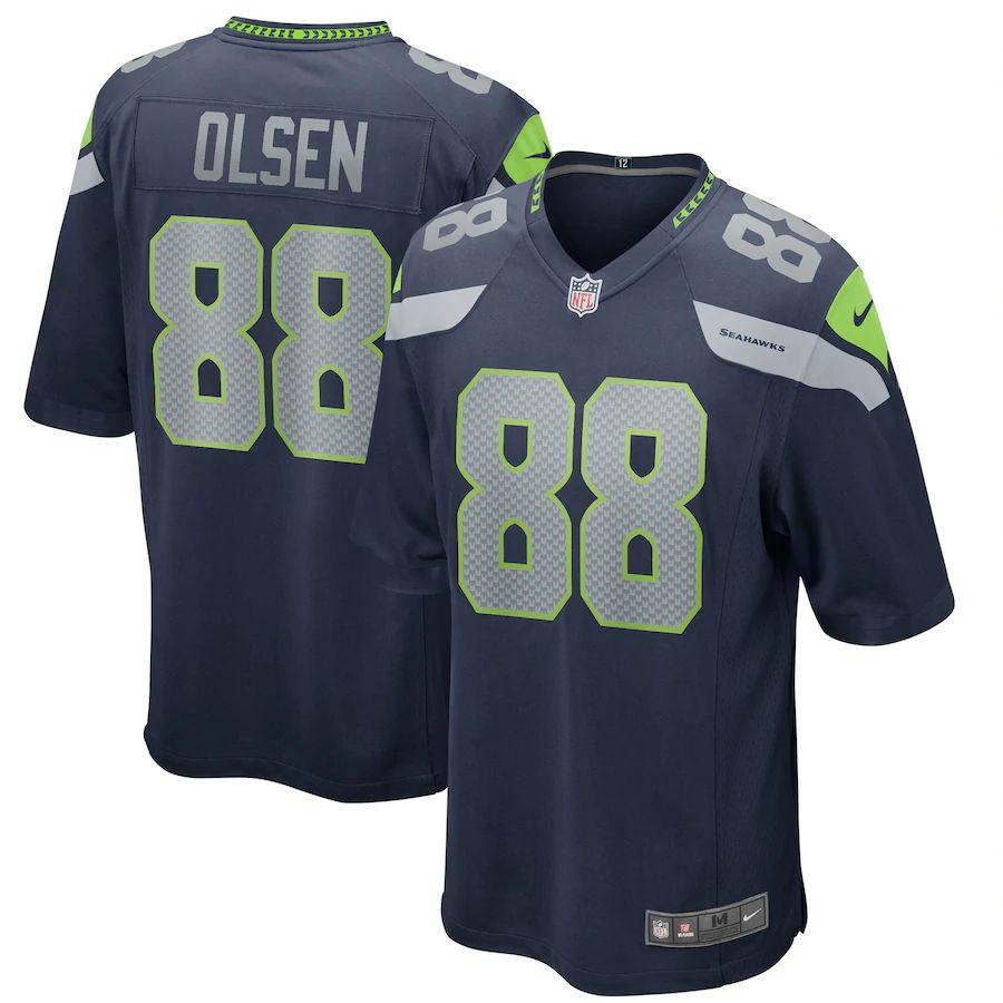 Men's Greg Olsen College Navy Player Limited Team Jersey - Kitsociety