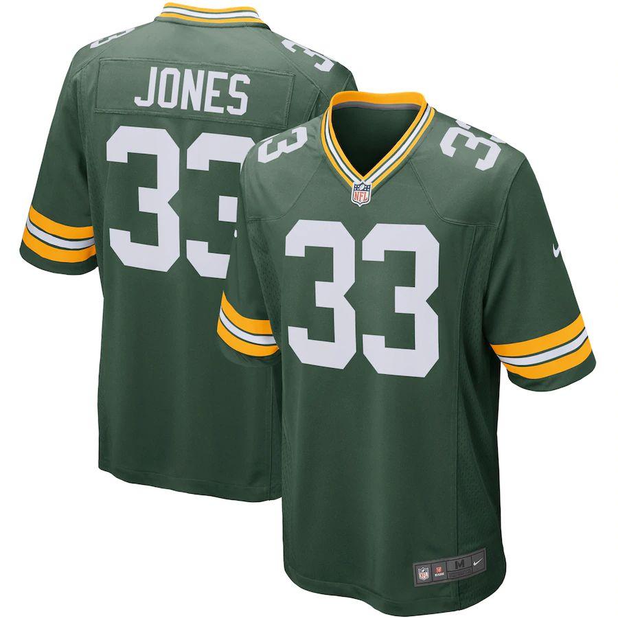 Men's Aaron Jones Green Player Limited Team Jersey - Kitsociety