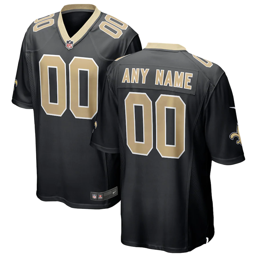 Men's Black Alternate Customized Limited Team Jersey - Kitsociety