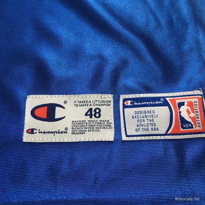 Men's Allen Iverson Blue Retro Classic Team Jersey - Kitsociety