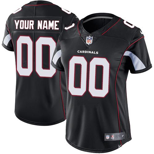 Arizona Cardinals Nike Women's Alternate Custom Game Jersey - Black