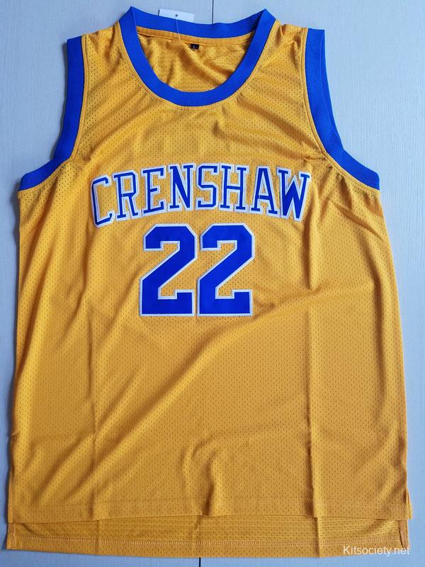 Crenshaw High School 44 Kobe Bryant Blue Basketball Men Jersey