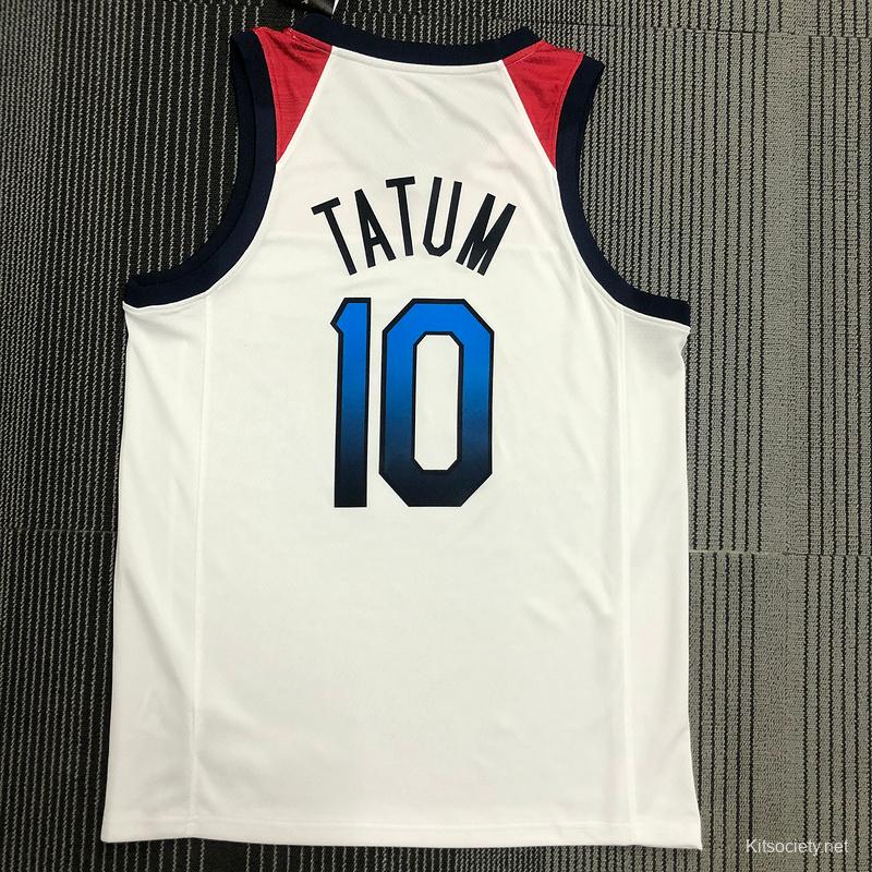 Thai Version Men's Jayson Tatum Navy USA Basketball Player Jersey -  Kitsociety