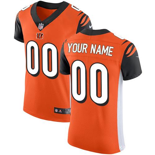 Men's Nike Orange Cincinnati Bengals Alternate Game Custom Jersey
