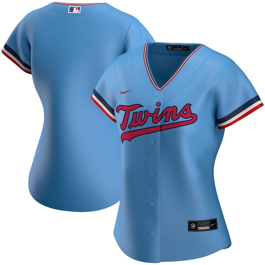 Men's Minnesota Twins Nike Light Blue Road Cooperstown Collection Team  Jersey