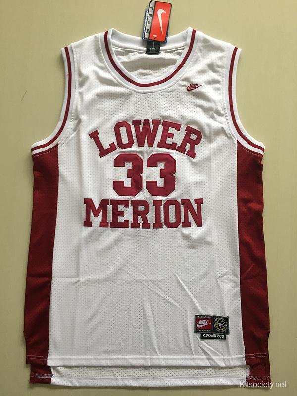 Mens Youth Bryant #33 Lower Merion Basketball Jersey High School Sewn 4  Colors