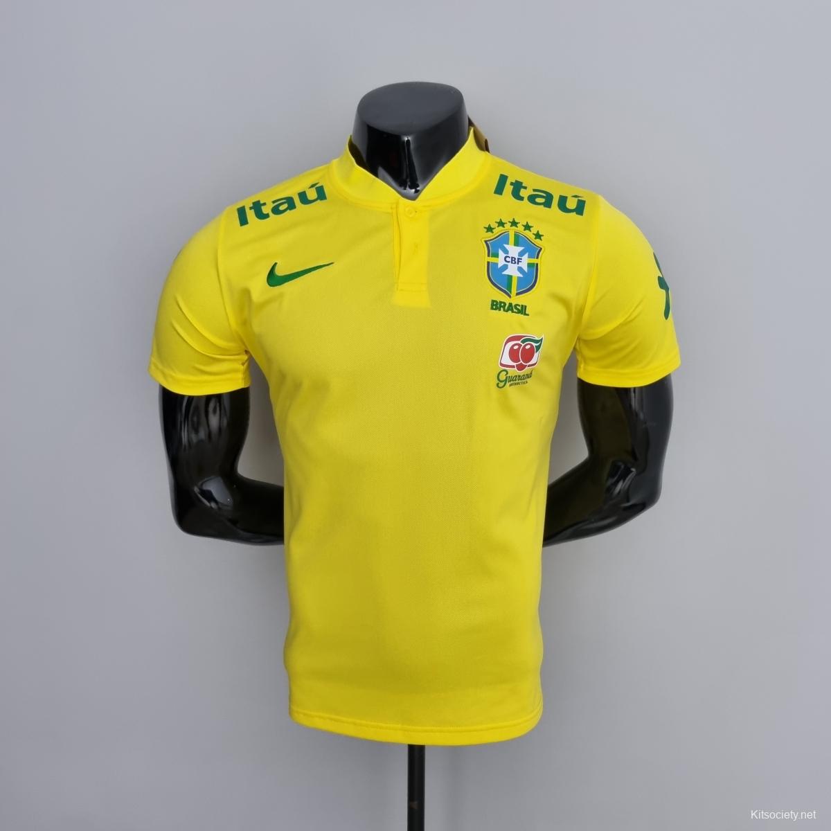 23-24 POLO Brazil Black Training Jersey - Kitsociety