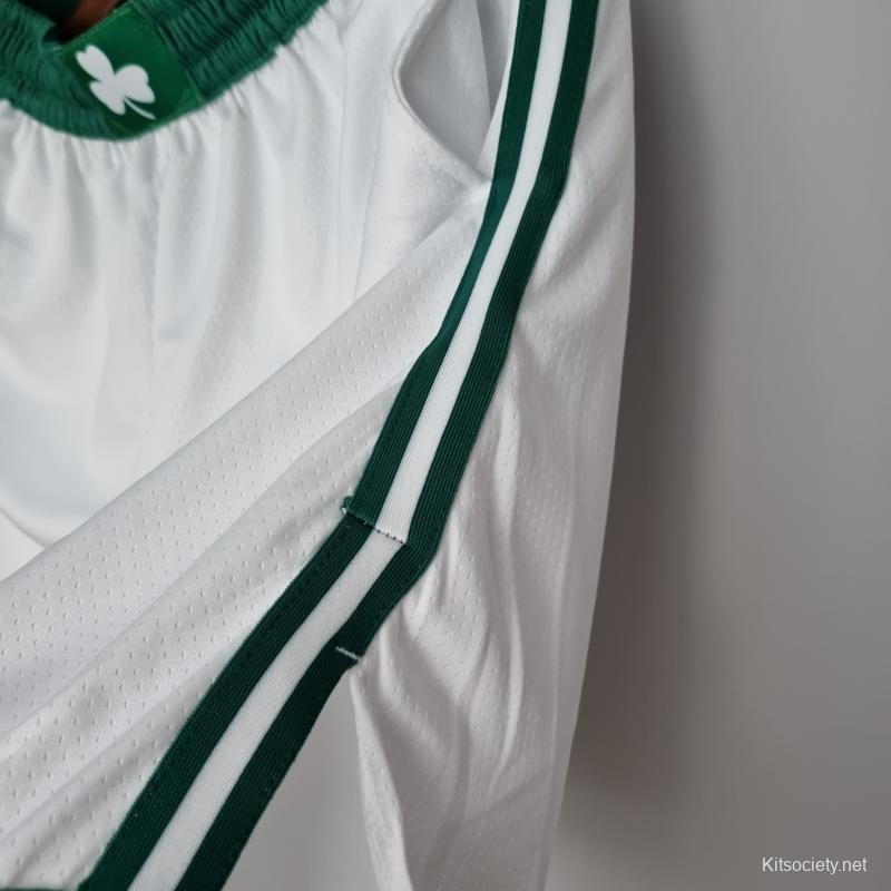 75th Anniversary Boston Celtics White NBA Shorts-311,Boston Celtics