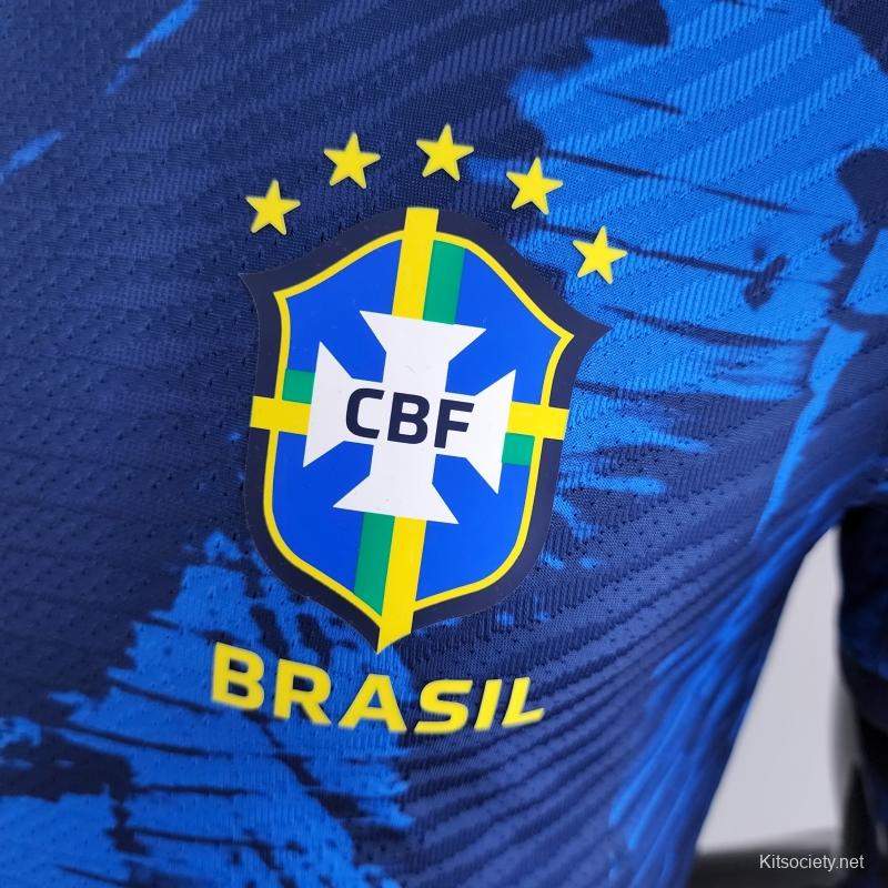 Long sleeve 2022 Brazil Home Jersey - Kitsociety