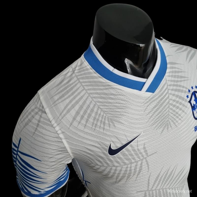 Player Version 2022 Brazil White Jersey Special Version - Kitsociety