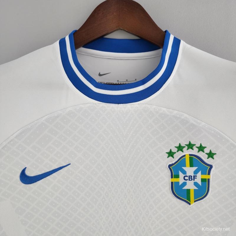 22/23 Brazil White Concept Jersey - Kitsociety