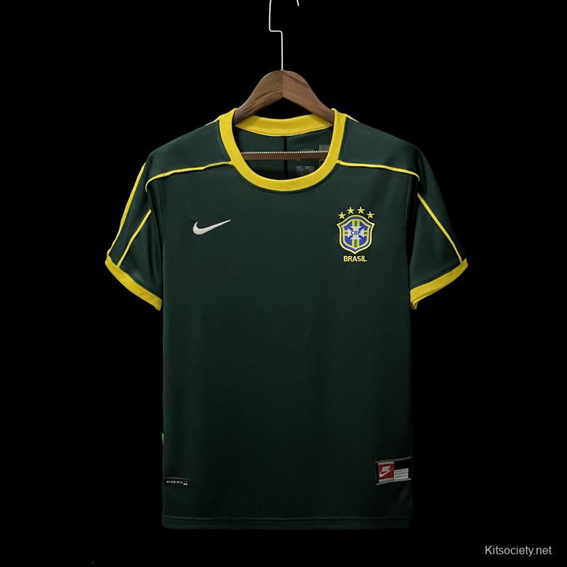 Retro 1998 Brazilian Goalkeeper Jersey - Kitsociety