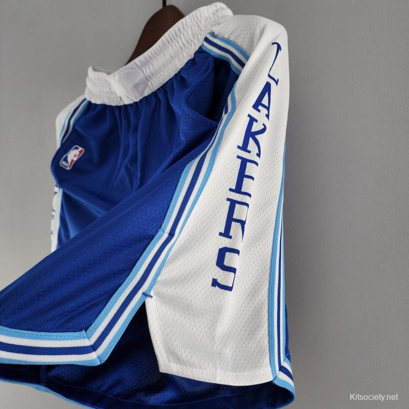 la lakers white and blue jersey