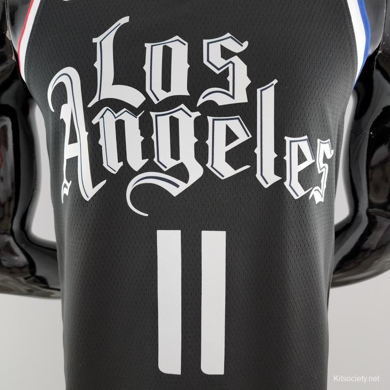 los angeles clippers black and white jersey