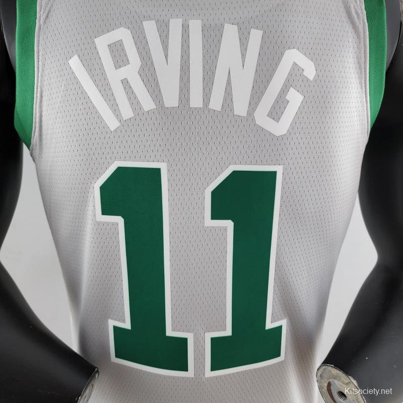 IRVING#11 Boston Celtics Grey NBA Jersey - Kitsociety
