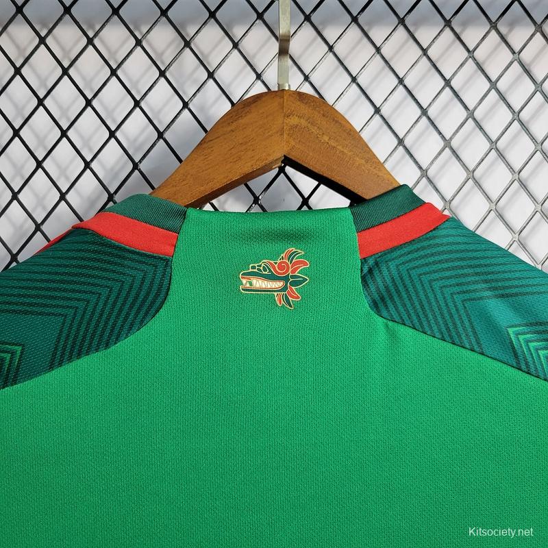 2022 Women's Mexico Home Soccer Jersey - Kitsociety