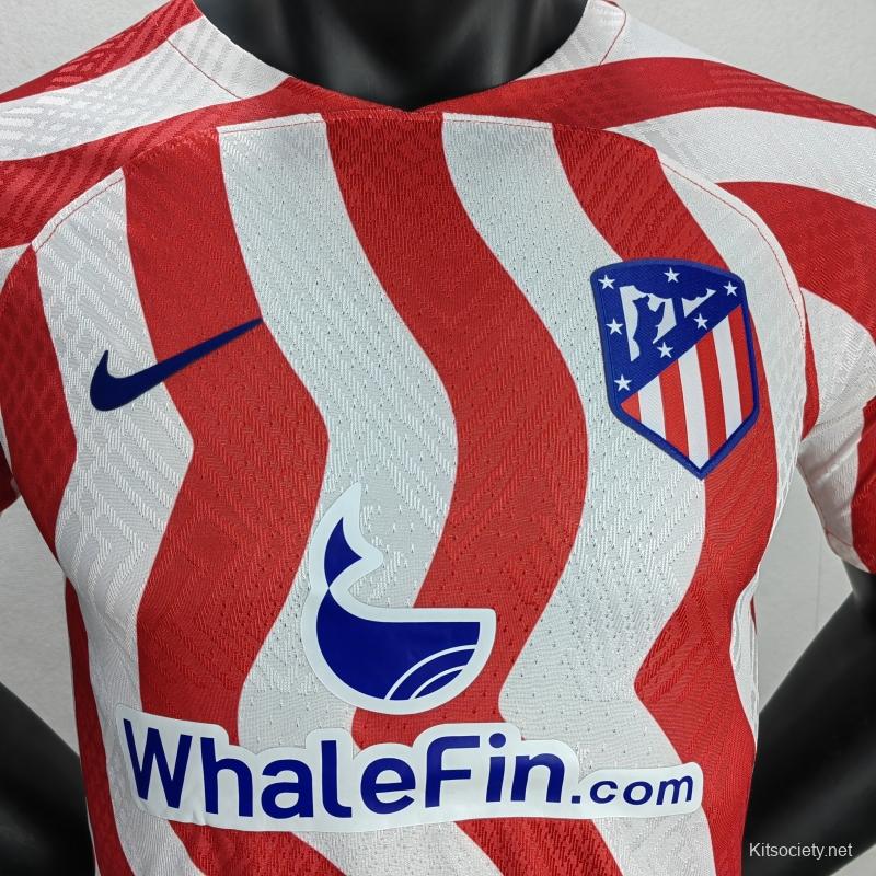 22-23 Atletico Madrid Home Fans Jersey