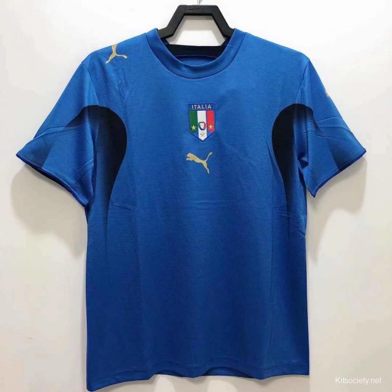 Italy Jersey Custom Home Soccer Jersey 2006