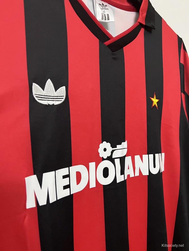 Retro 11/12 AC Milan home Soccer Jersey - Kitsociety