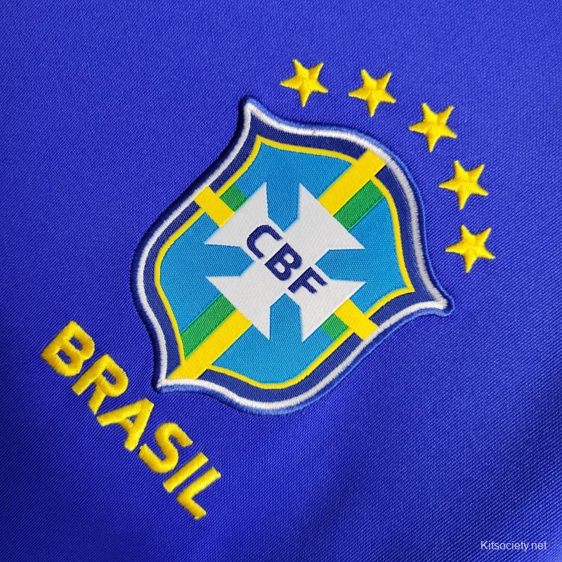 2022 Brazil Away National Team World Cup Soccer Jersey With