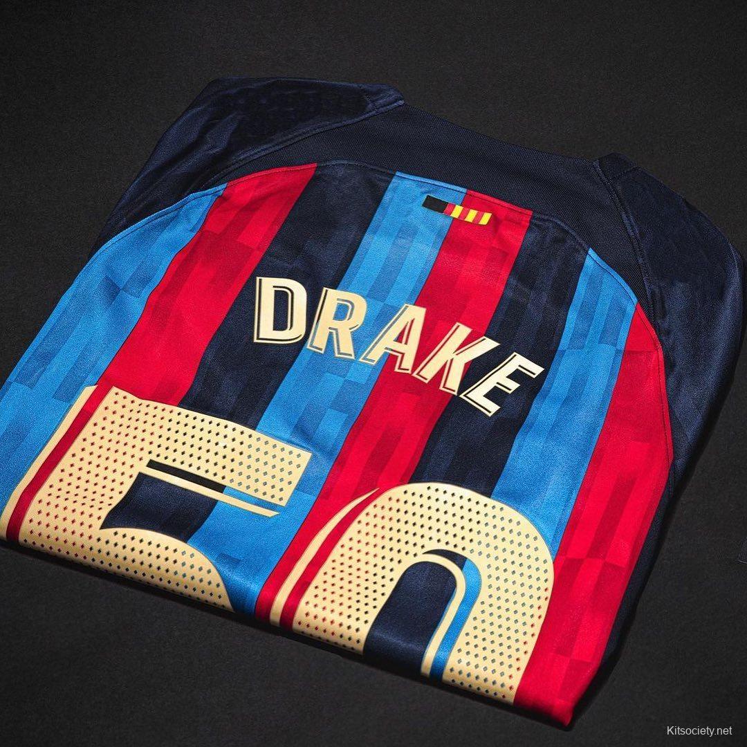 Barcelona X Drake Jersey Custom Soccer Jersey Home 2022/23