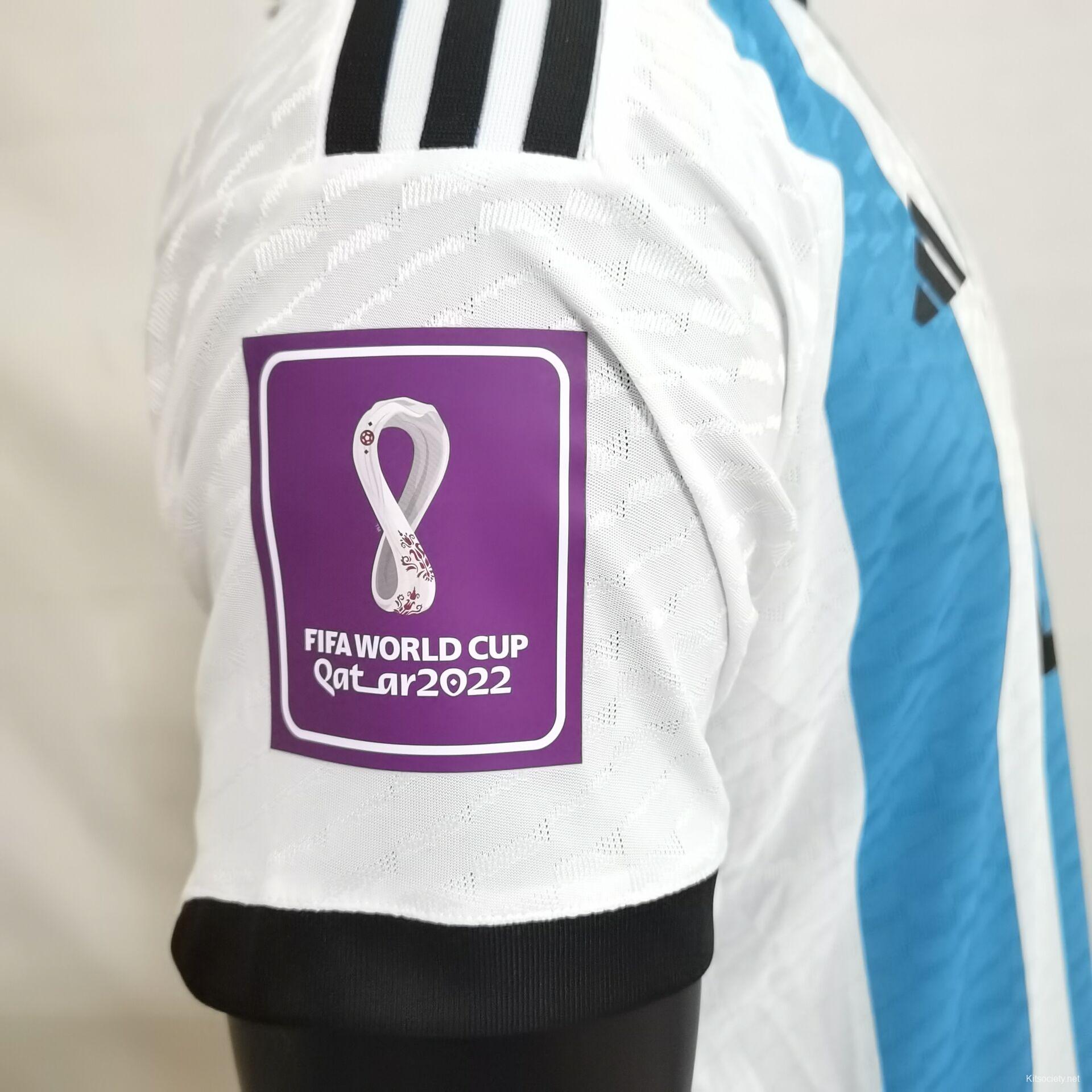 Player Version 3 Stars 2022 Argentina MESSI #10 Home Jersey With World Cup  Champion Patches - Kitsociety