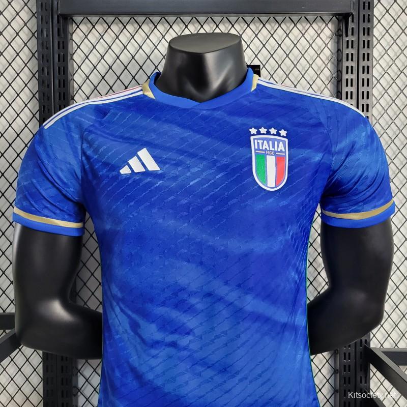 Italy Soccer Jersey Home (Player Version) 2021