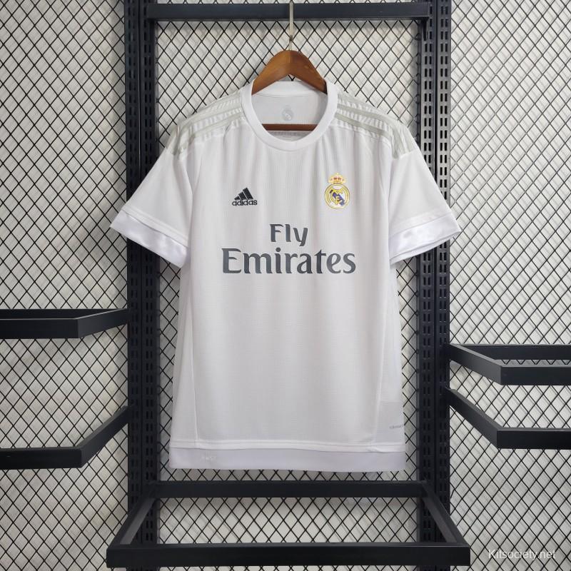 Retro 15/16 Real Madrid Away Grey Soccer Jersey - Kitsociety