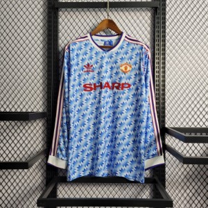 Retro 08/09 Manchester United Third Blue Jersey - Kitsociety