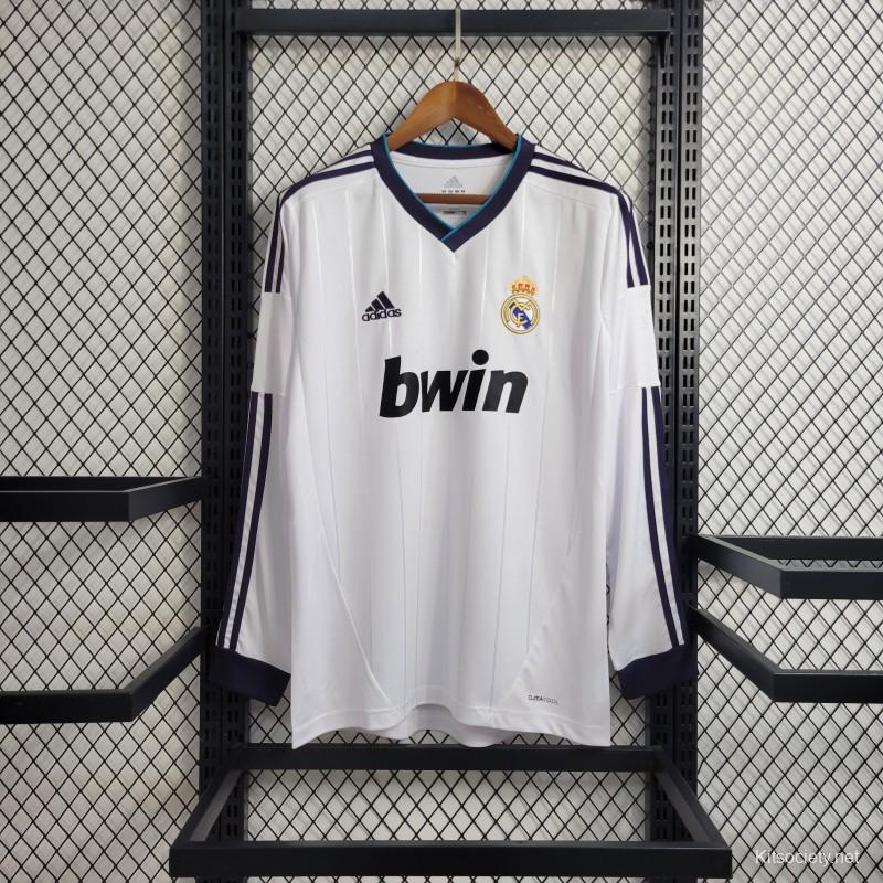 Real Madrid Away 12/13 Long Sleeve Jersey