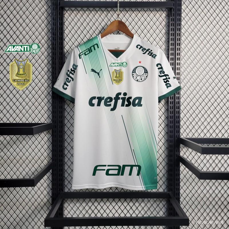 Palmeiras Home w/ Sponsors Soccer Football Shirt Jersey - 2022