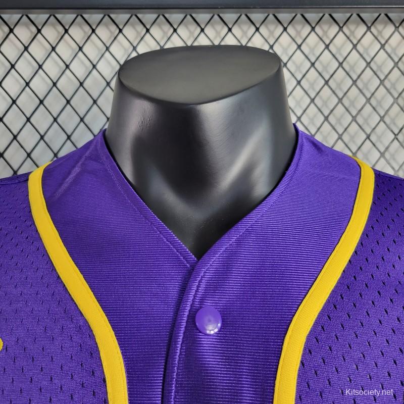 2023 NBA Lakers STATEMENT BASEBALL Purple Jersey - Kitsociety