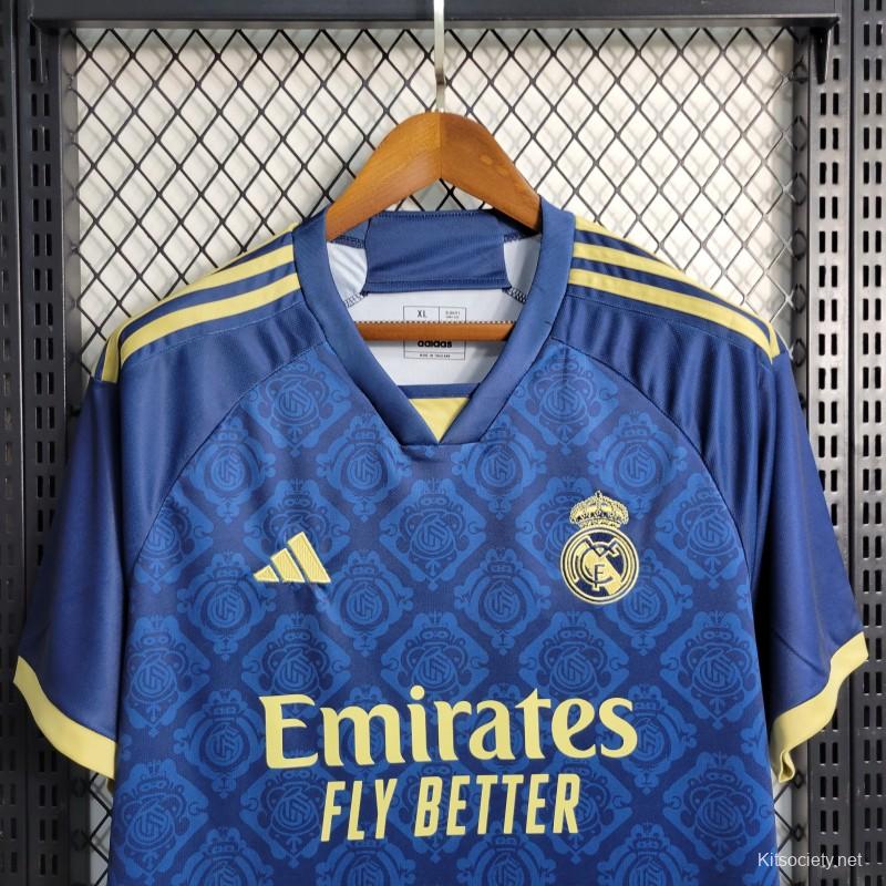 Player Version 23/24 Real Madrid Away Black Jersey - Kitsociety