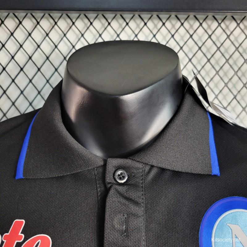 Napoli Polo Shirt 2022/23 - Black