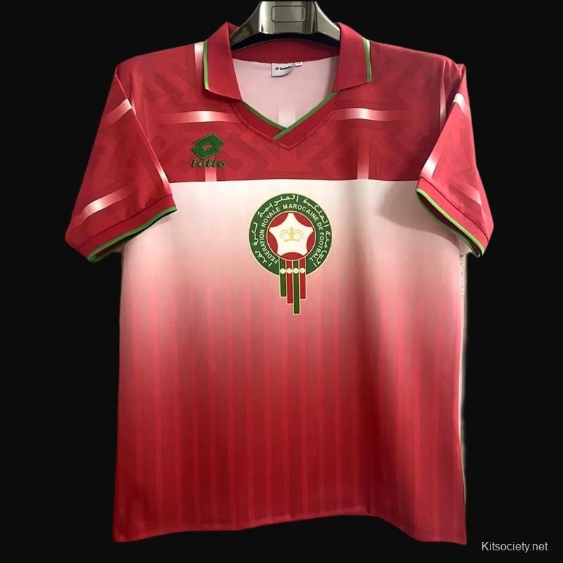 1994/95 Morocco Home Red Retro Soccer Jersey