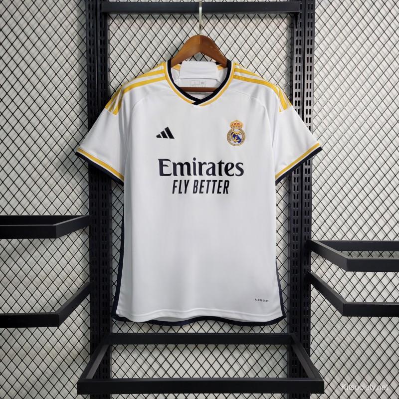 Player Version 23-24 Long Sleeve Real Madrid Home Jersey - Kitsociety