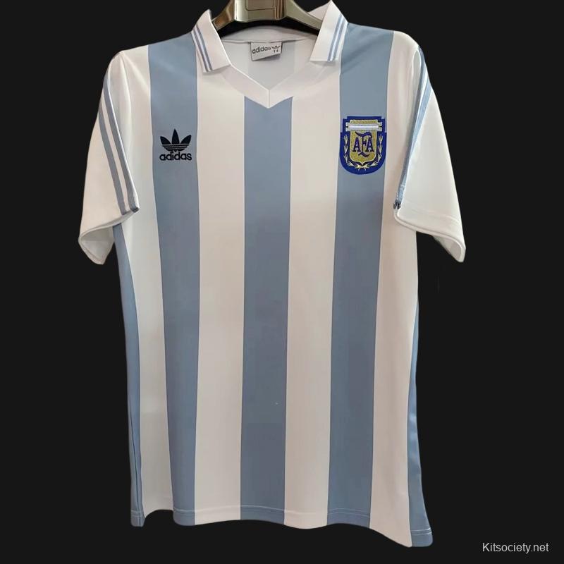Retro 1978 Argentina home Soccer Jersey - Kitsociety