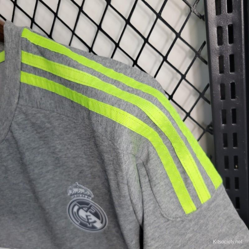 Retro 15/16 Real Madrid Away Grey Soccer Jersey - Kitsociety